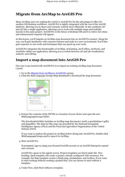 Migrating from ArcMap to ArcGIS Pro Guide | PDF | Arc Gis | Application ...