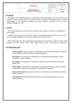 Steel Staircase Installation Method Statement | PDF | Scaffolding ...