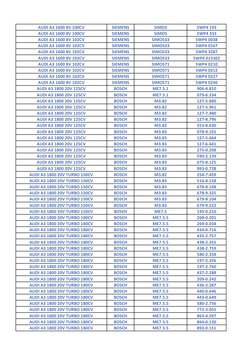 AUDI A3 1600 8V 100CV  
SIEMENS  
SIMOS  
5WP4 193  
AUDI A3 1600 8V 100CV  
SIEMENS  
SIMOS  
5WP4 333  
AUDI A3 1600 8V 102