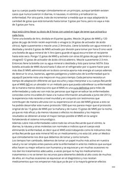 que su cuerpo pueda manejar cómodamente en un principio, aunque también existen
casos que nunca tuvieron ni diarrea, ni nause