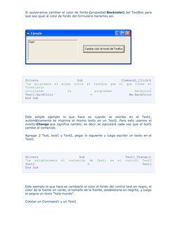 Propiedades del TextBox en Visual Basic | PDF | Desarrollo de software ...