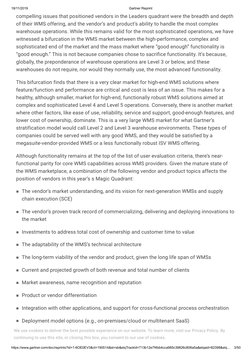 Gartner WMS Report 2019 | PDF | Cloud Computing | Enterprise Resource ...