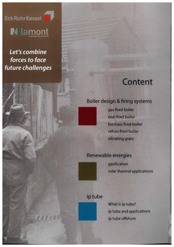 Content 
Boiler design & firing systems 
gas fired boiler 
coal fired boiler 
biomass fired boiler 
refuse fired boiler 
vibr