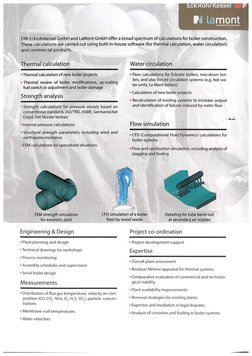 c 
o r esse ~ 
r4 lamont 
cnatnffrina ~rvlces 
ERK Eckrohrkessel GmbH and LaMont GmbH offer a broad spectrum of calculations