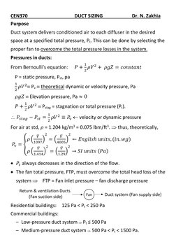 Duct Sizing and Pressure Calculation Guide | PDF | Duct (Flow ...