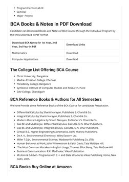BCA 1st Year Syllabus and Resources | PDF | Computer Programming ...
