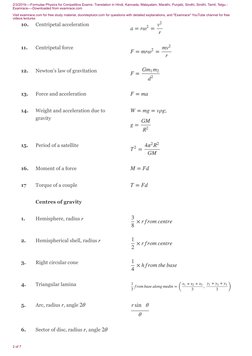 2/3/2019----Formulae Physics for Competitive Exams- Translation in Hindi, Kannada, Malayalam, Marathi, Punjabi, Sindhi, Sindh