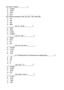 Civil Service Math Pdf Ratio Civil Service Exam Math Practice | PDF | Fraction (Mathematics) | Business