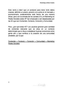 M a r k e t i n g e n R e d e s
S o c i a l e s
E s t o
v e n í a
a
d e c i r
q u e
u n
p r o d u c t o
p a r a
t e n e r
é x