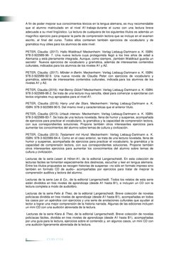 6 
 
CUID 17/18 
A fin de poder mejorar sus conocimientos léxicos en la lengua alemana, es muy recomendable 
que el alumn