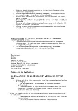 
 Observar  las obras destacando colores, formas, fondo, figuras y realizar 
hipótesis con los personajes. 

Realizar cuadr