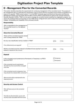 Digitisation Project Plan Template | PDF | Image Scanner | Intellectual ...