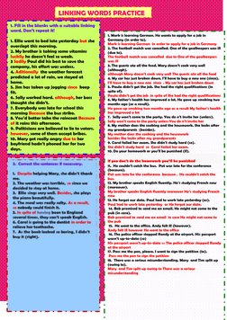 Linking Words Practice Exercises | PDF