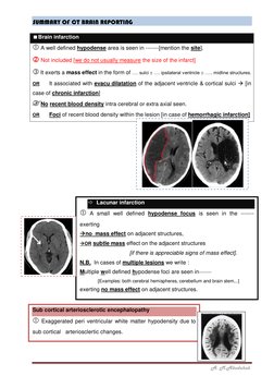 CT Brain Report Summary | PDF | Cerebrospinal Fluid | Nervous System