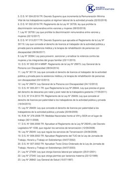 5. D.S. N° 004-2018-TR: Decreto Supremo que incrementa la Remuneración Mínima 
Vital de los trabajadores sujetos al régimen