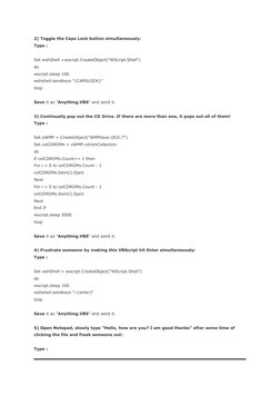 CMD Virus and Prank Code Examples | PDF | Computer Virus | Scripting ...