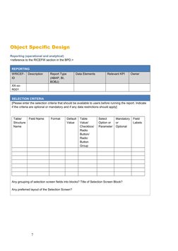 RICEFW Functional Specification Template | PDF | Specification ...