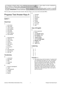 Intermediate Progress Test Answer Keys | PDF | Computer Keyboard ...