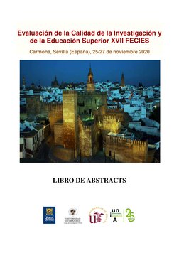 Evaluación de la Calidad de la Investigación y
de la Educación Superior XVII FECIES
Carmona, Sevilla (España), 25-27 de