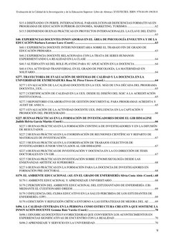 Evaluación de la Calidad de la Investigación y de la Educación Superior: Libro de Abstracs XVII FECIES. ISBN: 978-84-09-19638