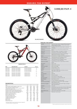 NEGRO/ROJO
GEOMETRÍAS
Talla
S
M
L
XL
Tubo de sillín centro pedalier a tope (mm)
420
444
467
520
Tubo horizontal imaginario (m