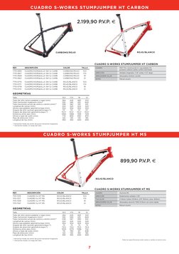 GEOMETRÍAS
Talla
15.5
17.5
19
21
Tubo de sillín centro pedalier a tope (mm)
394
445
483
533
Tubo horizontal imaginario (mm)*