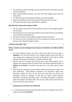 
The uprising was led by Imre Nagy and was symbolised by the smashing of a statue
of Stalin in Budapest

Nagy released poli