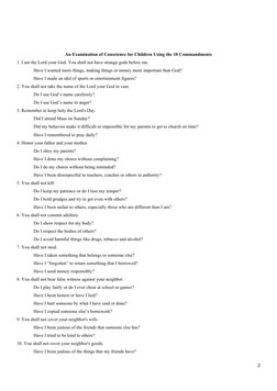 First Confession Guide for Children | PDF | Confession (Religion) | Penance