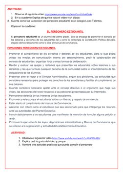 ACTIVIDAD:  
1. Observa el siguiente video https://www.youtube.com/watch?v=aTrOuIdGmKc  
2. En tu cuaderno Explica de que se