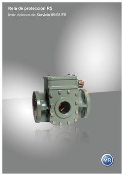 Relé de protección RS
Instrucciones de Servicio 59/08 ES
 
