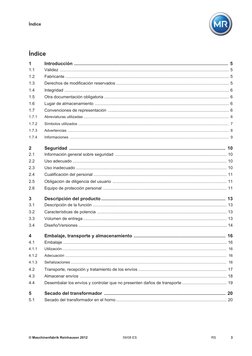 Índice
© Maschinenfabrik Reinhausen 2012
3
59/08 ES
RS
 
1
Introducción .....................................................