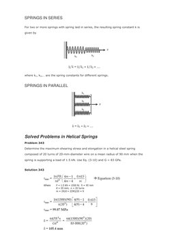 Helical Spring Stress and Elongation Formulas | PDF | Helix | Stress ...