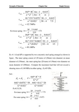 Helical Spring Stress and Elongation Formulas | PDF | Helix | Stress ...