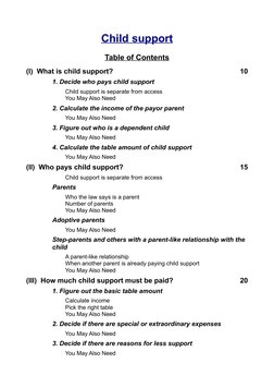 Child support (https://stepstojustice.ca/legal-topic/family-law/child-support)
Table of Contents
(I)  What is child support?