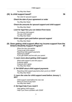 Child support
You May Also Need
(IX)  Is child support taxed?
56
Tax rules for spousal support
Check the date of your agreeme