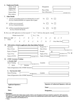 Aep Example Form AEP Application Form for Airports | PDF | Travel Visa | Justice