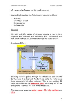 Tim Filtness IGCSE Ecology and Environment Notes | PDF | Food Web | Greenhouse Gas