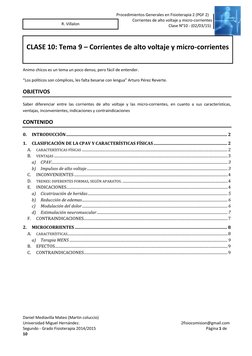 Corrientes de Alto Voltaje en Fisioterapia | PDF | Fisiología ...