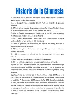 Historia de la gimnasia y su evolución | PDF | Gimnasia | Deportes de ...