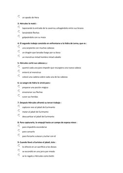  un apodo de Hera
3. Hércules le mató :
 taponando la entrada de la caverna y ahogándolo entre sus brazos
 lanzándole flechas