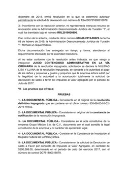 diciembre  de  2018,  emitió  resolución  en  la  que  se  determinó  autorizar
parcialmente la solicitud de devolución con n