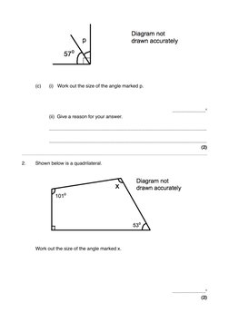 Grade 8 Angles Exam Questions | PDF | Triangle | Triangle Geometry