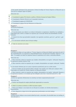 ¿Cómo puedes informarte de las oposiciones o bolsas de trabajo de Técnico Superior en Educación que se
convocan en cualquier