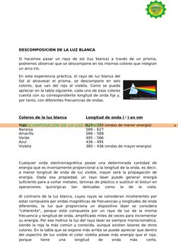 Descomposición de la Luz Blanca | PDF | Ligero | Color
