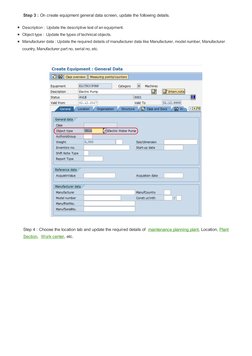 Creating Equipment in SAP PM | PDF | Computers