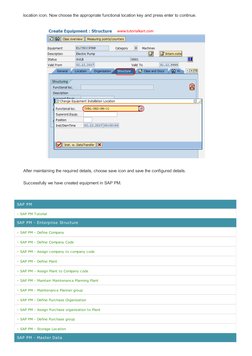 Creating Equipment in SAP PM | PDF | Computers