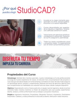 ¿Por qué 
puedes elegir StudioCAD? 
Accede en tu mejor moment