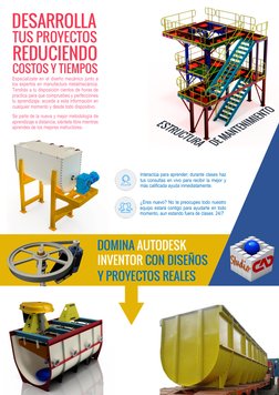 DOMINA AUTODESK 
 INVENTOR CON DISEÑOS 
Y PROYECTOS REALES 
DES