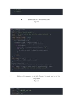 Sweetalert2 Examples SweetAlert2: Custom Alert Examples | PDF | Parameter (Computer ...
