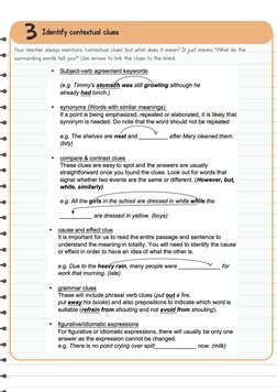 Identify contextual clues
Your teacher always mentions ‘contextual clues’ but what does it mean? It just means “What do the